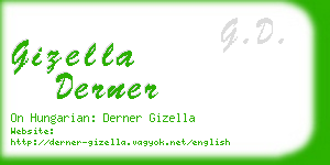 gizella derner business card